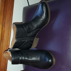 Lucky Brand black leather Brolley booties